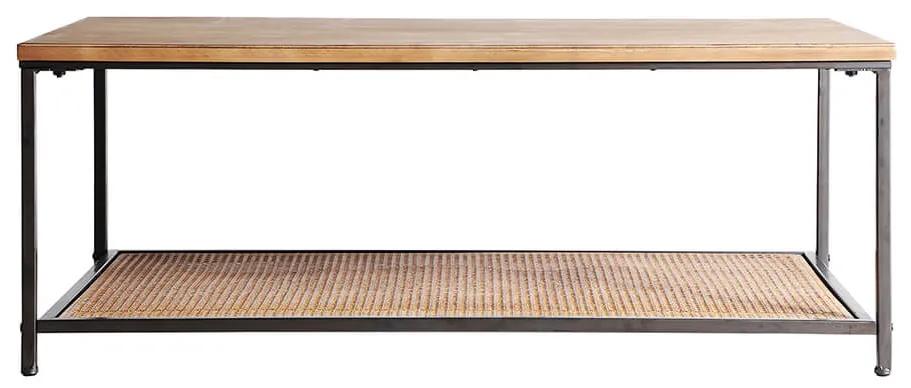 Konferenčný stolík karin 110 x 60 cm hnedý MUZZA