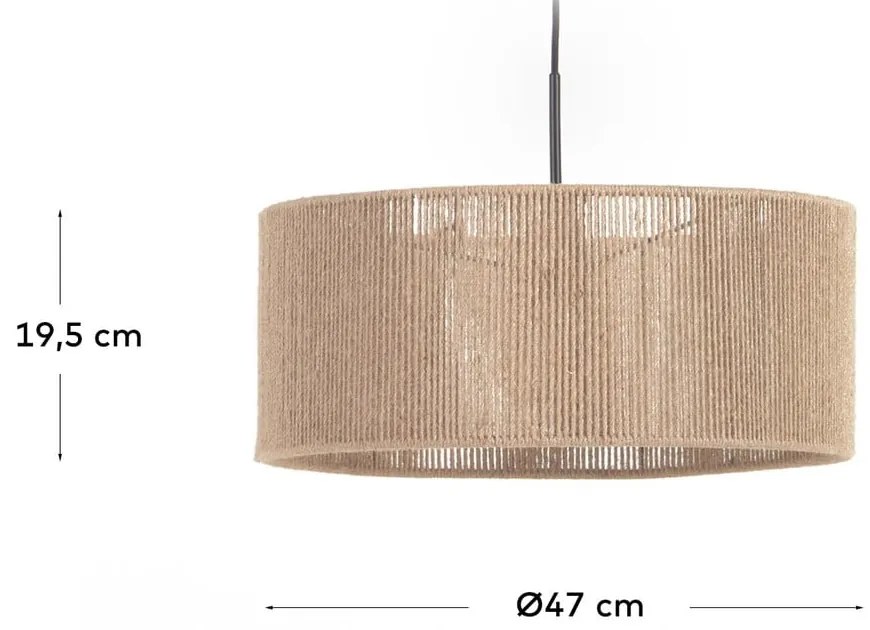 Tienidlo v prírodnej farbe ø 47 cm Crista - Kave Home