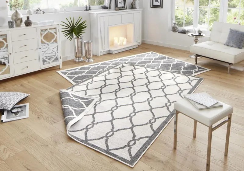 Bougari - Hanse Home koberce Kusový koberec Twin-Wendeteppiche 103121 grau creme - 200x290 cm