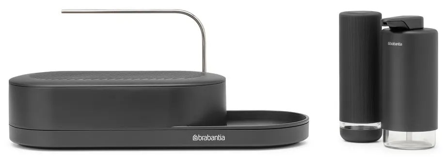 Sivý plastový stojan na umývacie prostriedky SinkStyle – Brabantia