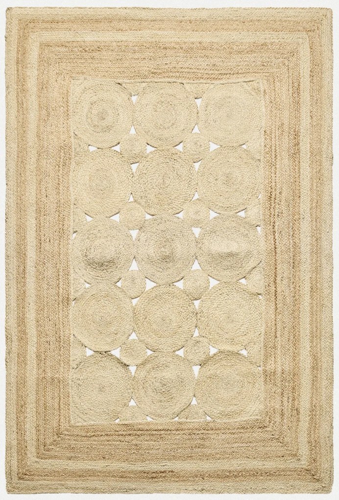 Ručne viazaný kusový koberec Noor J 35 Natural, 300x400, béžová, chodba / predsieň, Diamond Carpets India