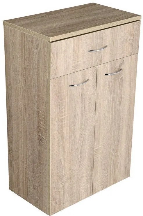 Aqualine Aqualine, ZOJA/KERAMIA FRESH skrinka spodná so zásuvkou 50x78x29cm, dub platin, 50315