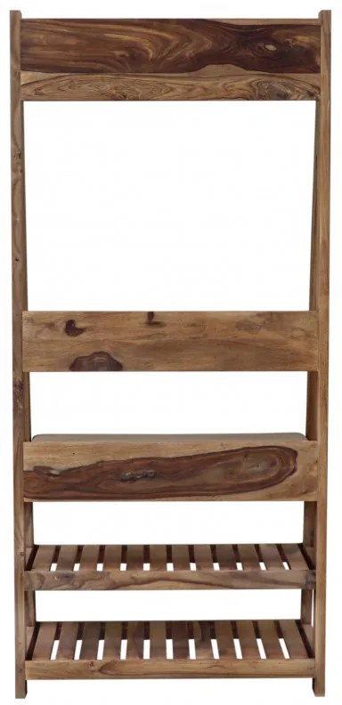 Vešiak Rami s 6 háčikmi 80x175x40 indický masív palisander Svetlomedová