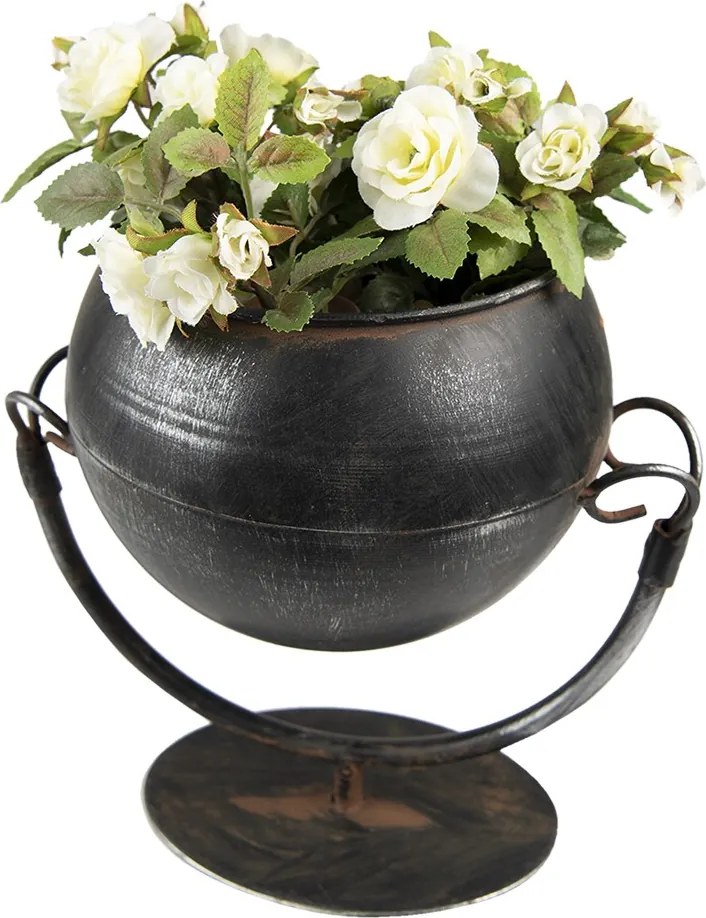 Květináč Inside Black 19*15*19 cm - 19*15*19 cm