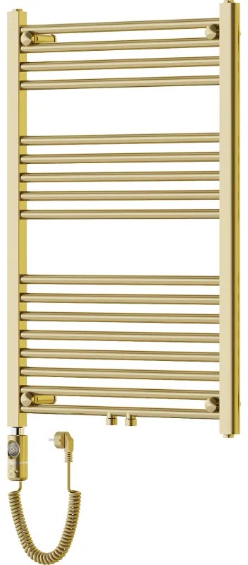 Mexen Mars, elektrické vykurovacie teleso 900 x 600 mm, 300 W, zlatá lesklá, W110-0900-600-2300-50