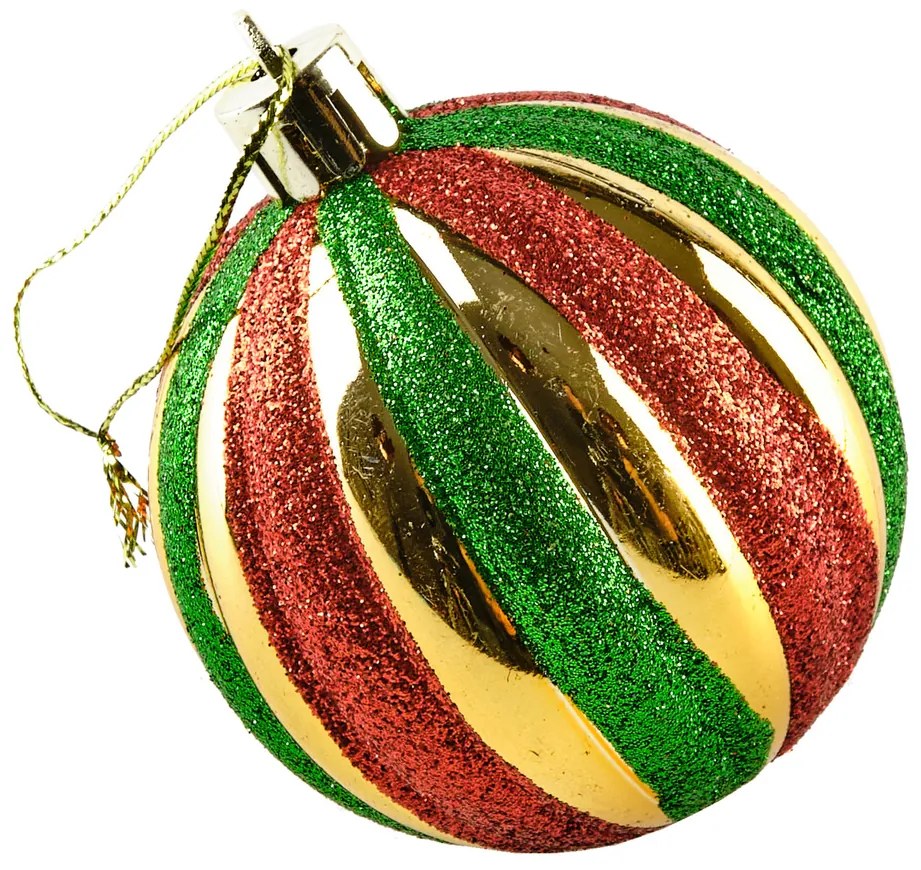 DECOLED Sada ozdob, prům. 6 cm, barevné