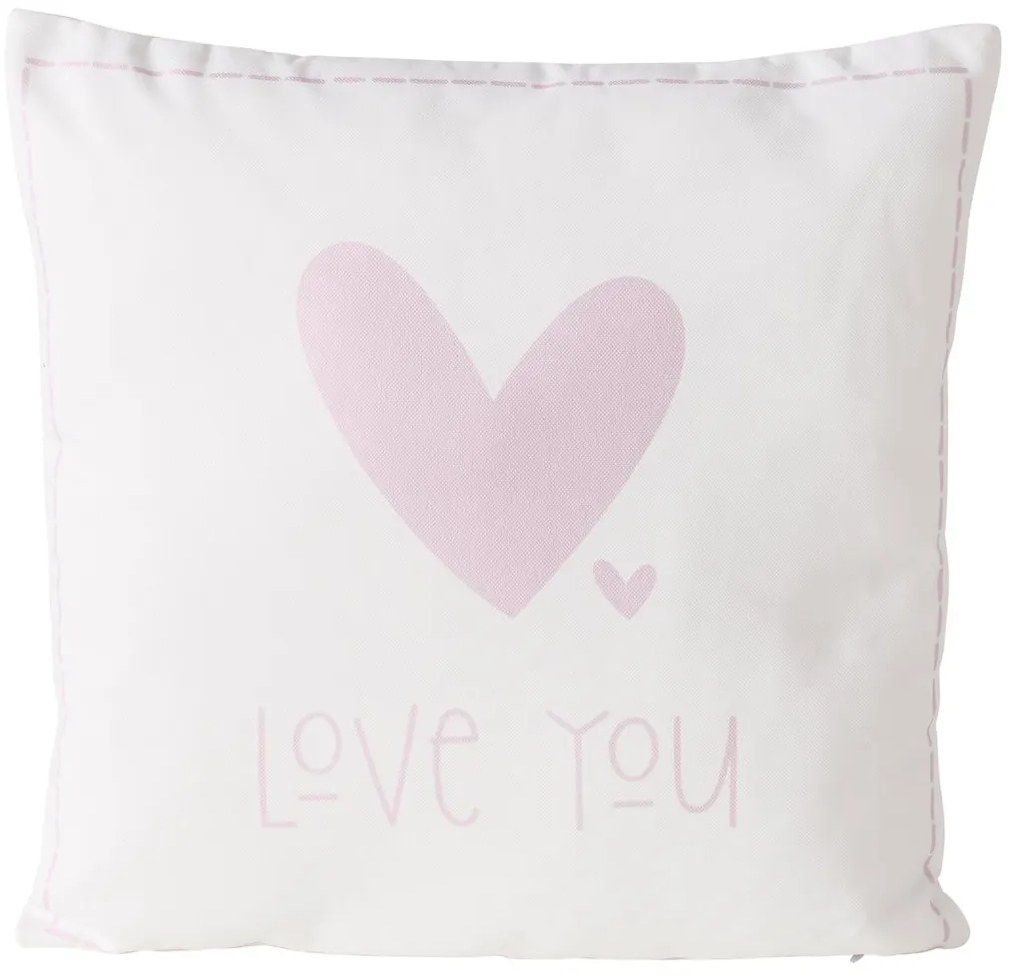 Štvorcový vankúš Lovelyn Variant: Ružový