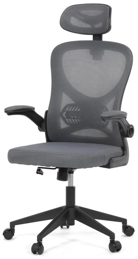 Kancelárske kreslo KA-K2021 GREY, šedá sieťovina