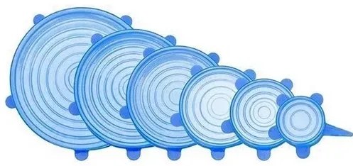 Zaparkorun Silikónová viečka na nádoby - 6 ks