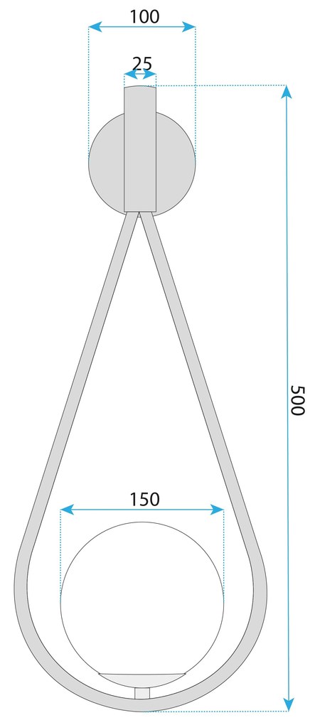 Toolight Toolight, nástenné svietidlo 1xE27, G093-1W, čierna-biela, OSW-09718