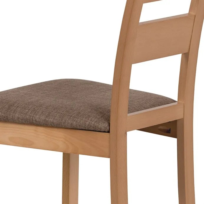 Autronic BONTEC Stolička jedálenská, hnedá, masív, BC-2603 BUK3 Farba: Hnedá