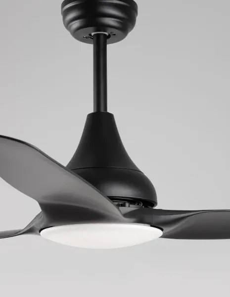 Stropný ventilátor Samoa 12.2 čierne s diaľkovým ovládaním