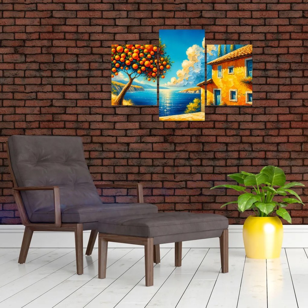 Obraz - Dom s pomarančmi II. (90x60 cm)