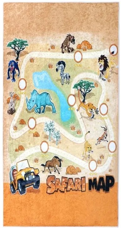 Detský koberček 80x150 cm safari
