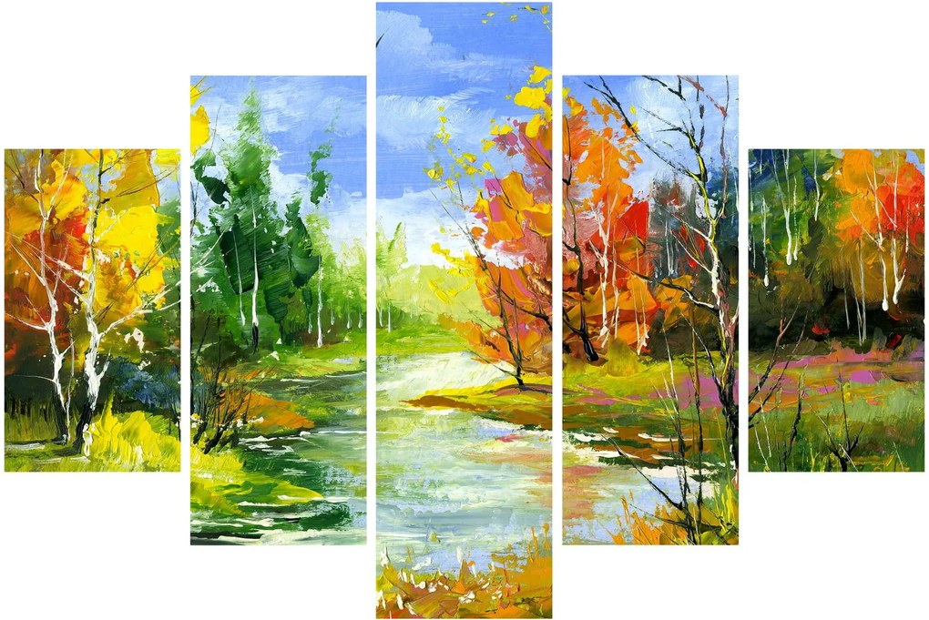 Obraz - Maľba krajiny (150x105 cm)
