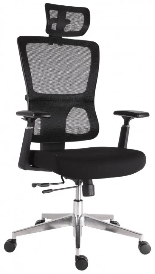 Kancelárska ergonomická stolička Neoseat BROOKE — čierna, nosnosť 150 kg