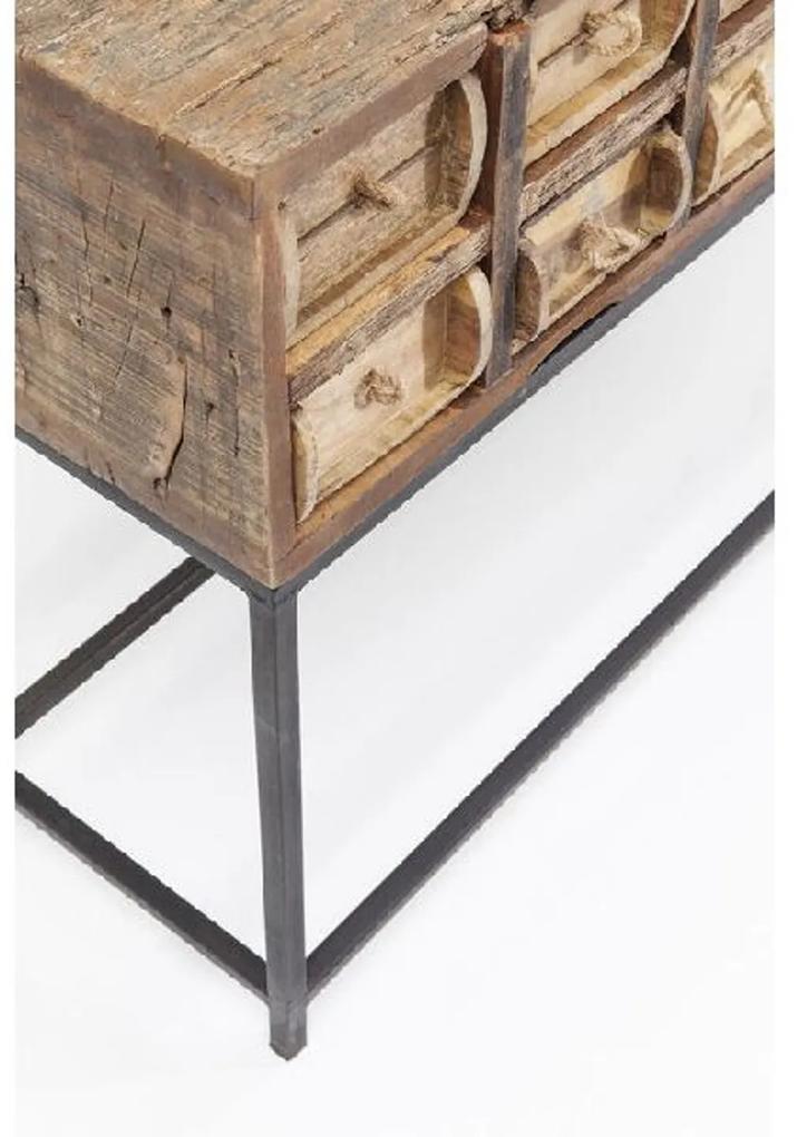 Bastidon konzolový stolík 125 cm hnedý/čierny