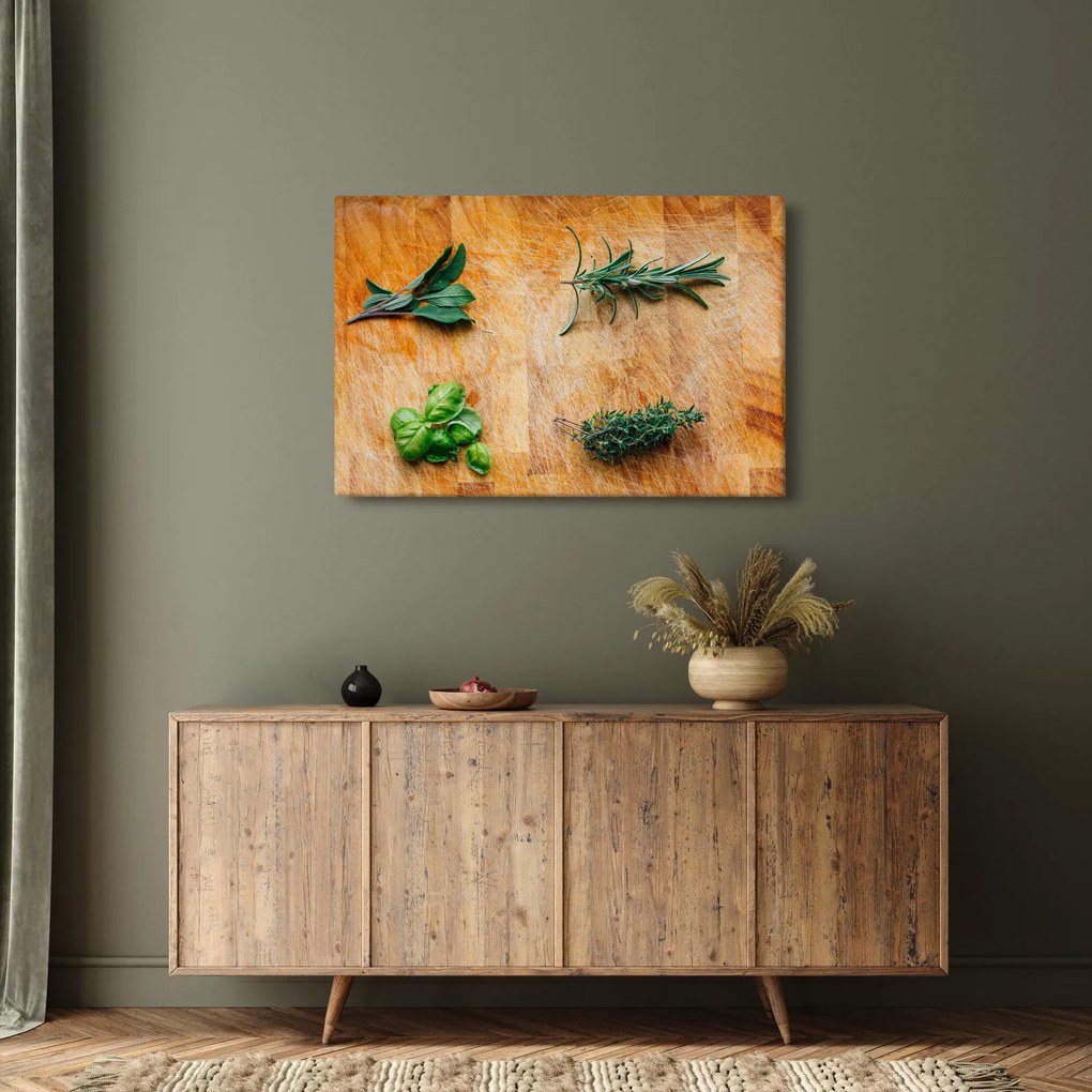 Obraz - Bylinky (90x60 cm)