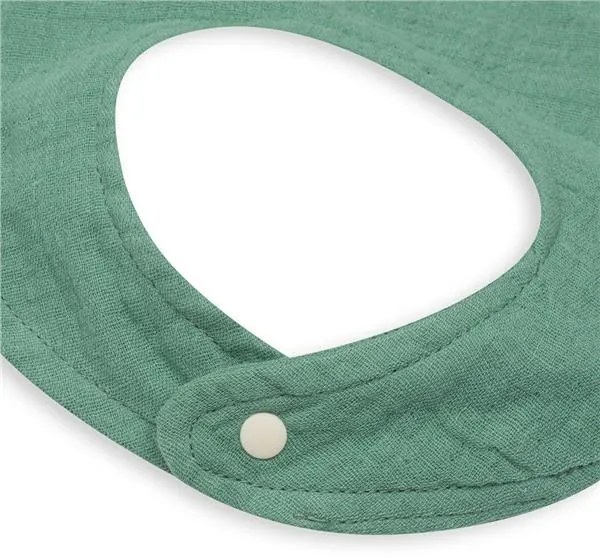 Mušelínový detský podbradník New Baby green
