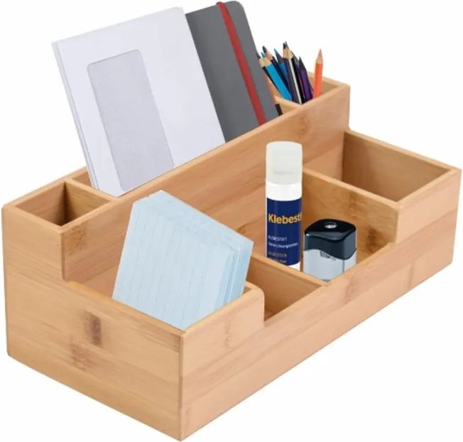 Organizér na písacie potreby, bambus, 30 x 15 x 11 cm