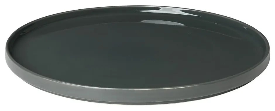 Tmavozelený keramický servírovací tanier Blomus Pilar