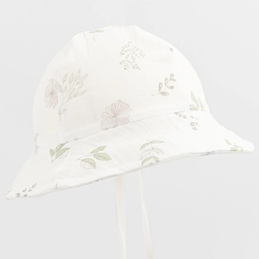 Dojčenský mušelínový klobúčik New Baby Zoe, vel. 80 (9-12m)
