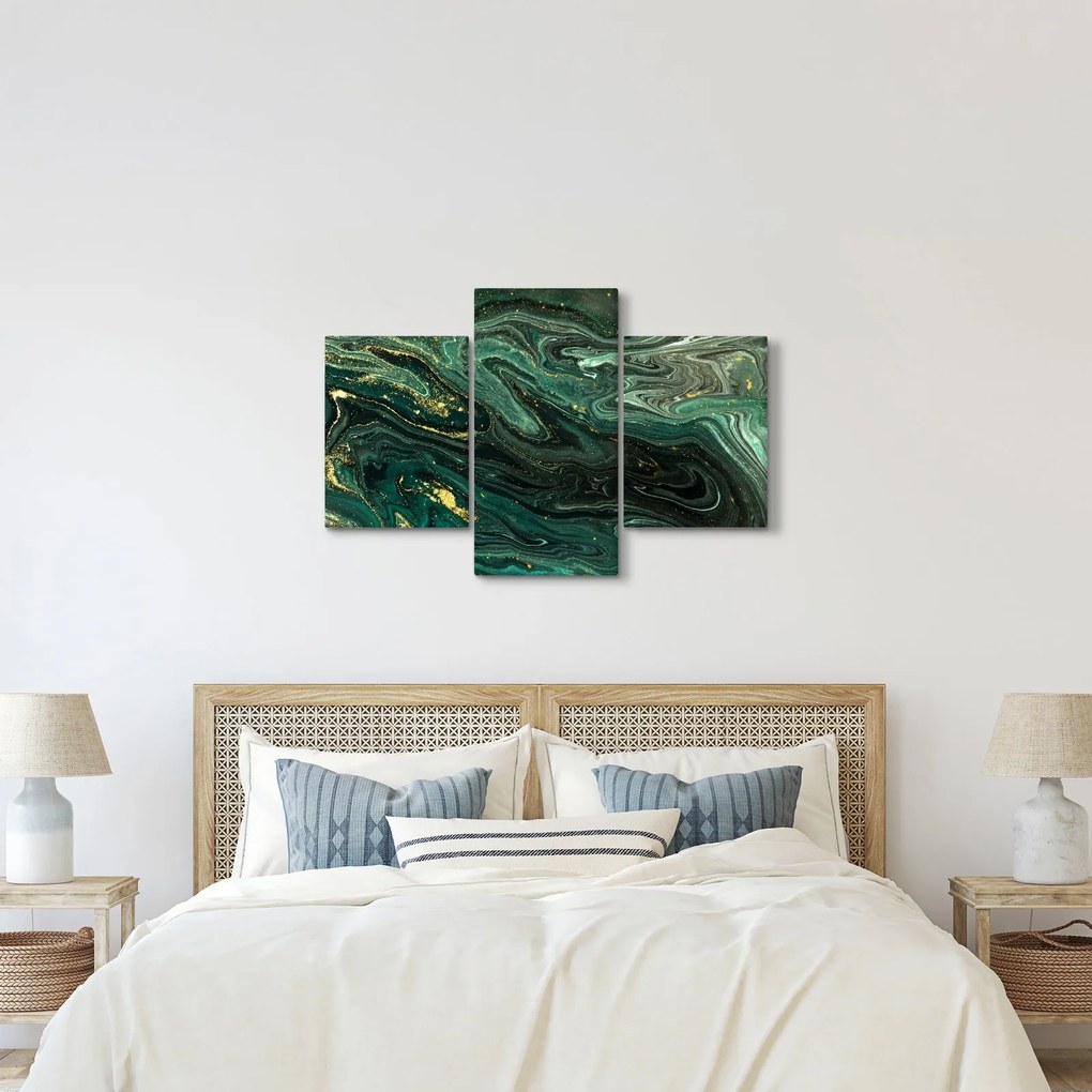 Obraz - Zelený mramor (90x60 cm)