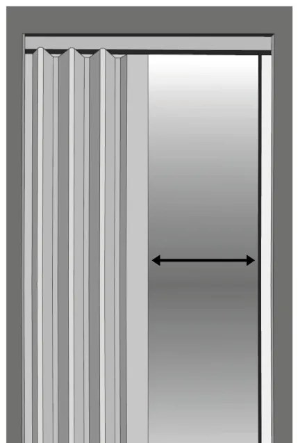 Skladacie dvere 004 08 čierny dub 100 cm