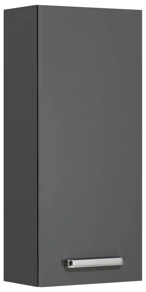 Tmavosivá závesná kúpeľňová skrinka 30x70 cm Set 311 - Pelipal