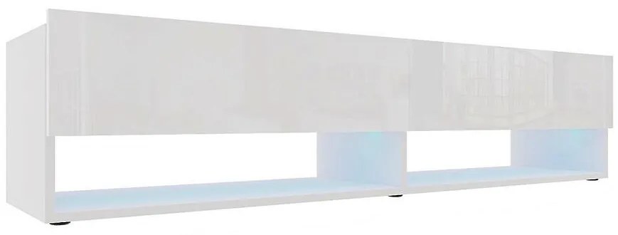 TV stolík Izumi 175 WH biela mat/lesk