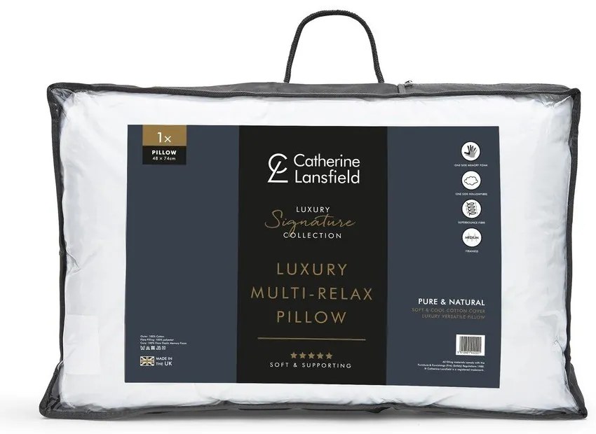 Vankúš s výplňou z pamäťovej peny 48x74 cm Luxury Multi Relax – Catherine Lansfield