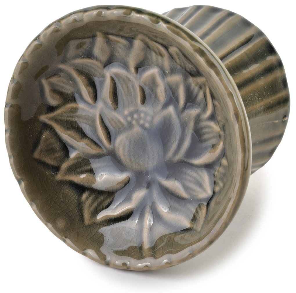 Keramická aroma lampa LILIEN 8,5 cm hnědá