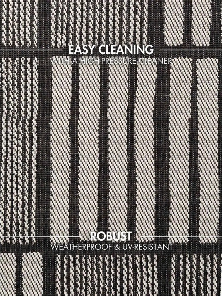 Čierny/krémový vnútorný a vonkajší koberec 120x170 cm Haringey Allington – Ted Baker