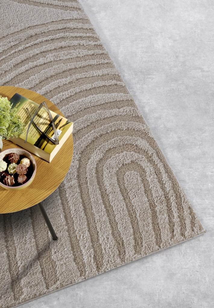 ELLE Decoration, Kusový koberec Gallery 106084 Beige z kolekcie Elle, 160x235, béžová, obývacia izba