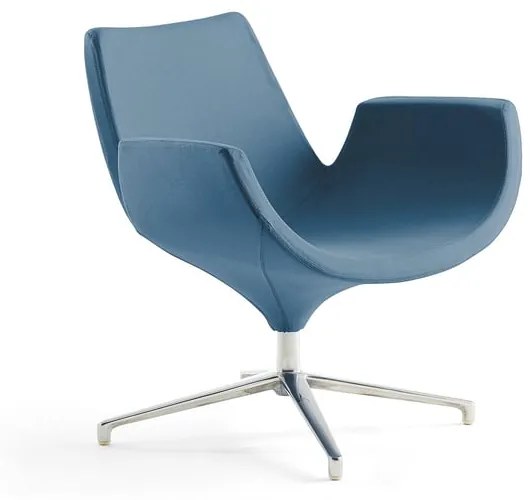 Kreslo ENJOY, nízke operadlo, pastelová modrá