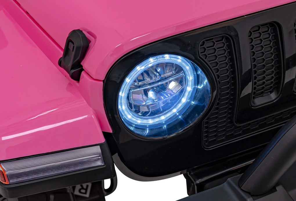 Ramiz Terénne auto OFF-ROAD 3.0 pre deti ružové + diaľkové ovládanie + pomalý štart + pásy + LED a zvuky