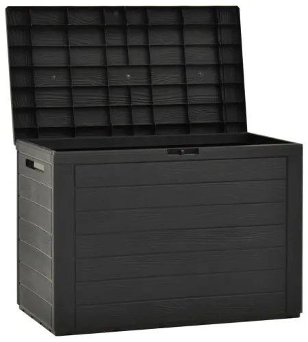 vidaXL Záhradný úložný box antracitový 78x44x55 cm-