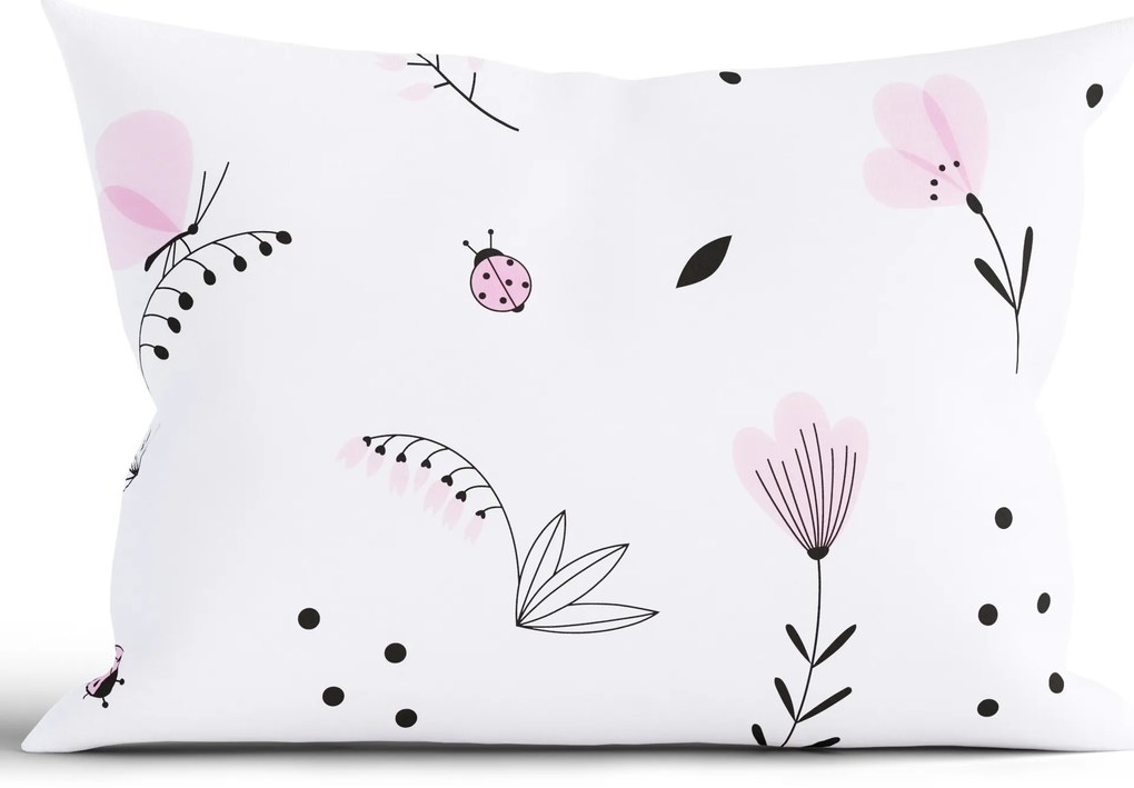 Bavlnená obliečka na vankúš Renforcé 50 × 70 cm - Lúka