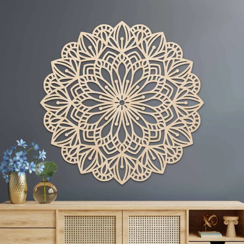 Drevená mandala na stenu – Elegantná dekorácia | SENTOP PR0252