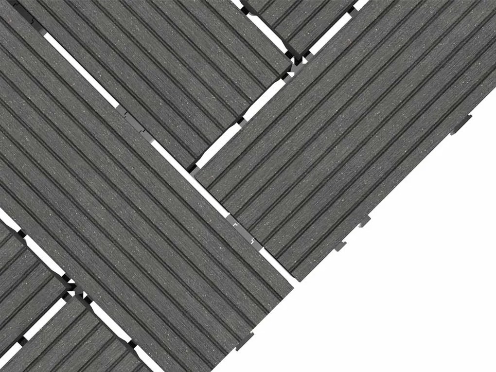 WPC dlaždica LEGI STYLE 30 x 30 cm, antracit