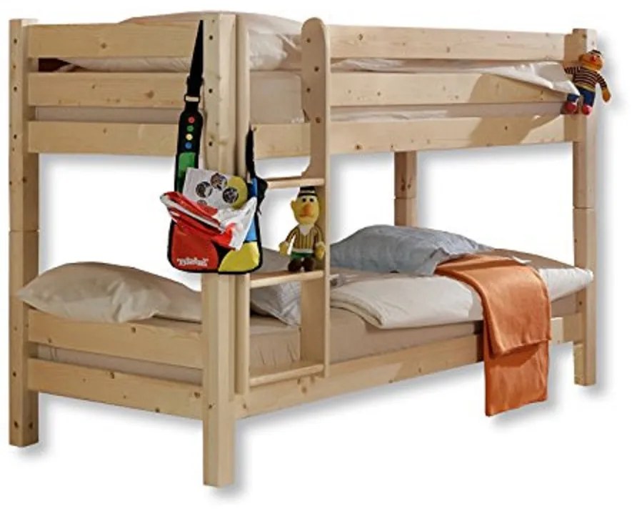 Detská poschodová posteľ BARČA 180x80 cm - prírodná