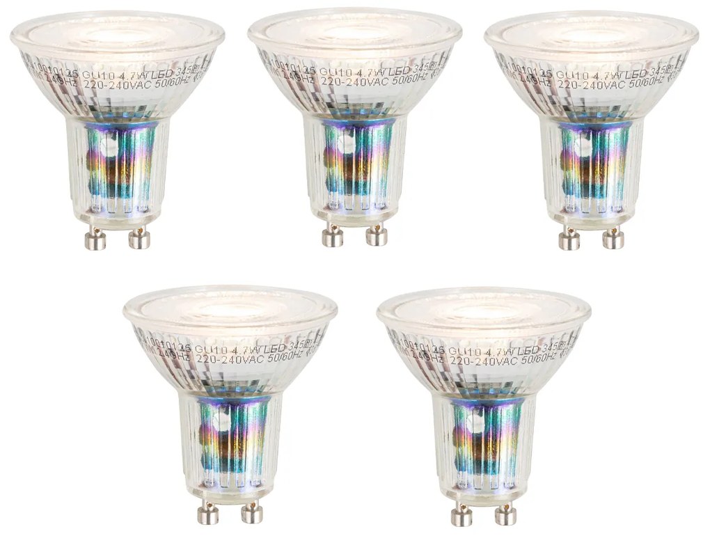 Sada 5 inteligentných stmievateľných LED žiaroviek GU10 50mm 7W 345 lm 2700-6500K