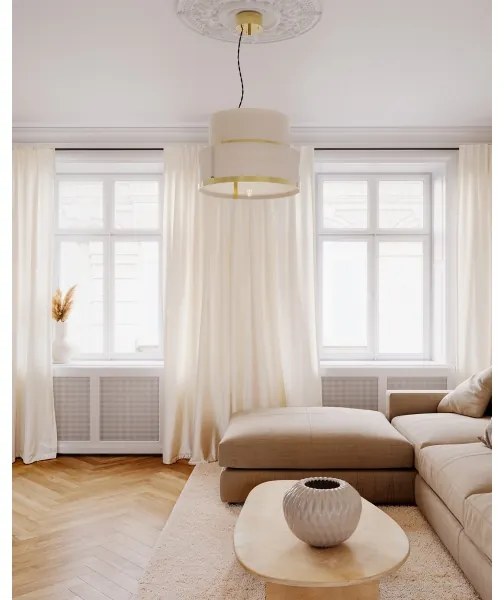 ByRydens 4211010-6509 - Závesné svietidlo na lane MARCEL 2xE27/8W/230V