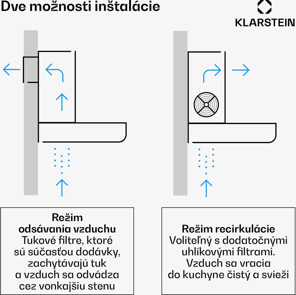 Klarstein Limelight, digestor, 90 cm, nástenný, 600 m³/h, strieborný