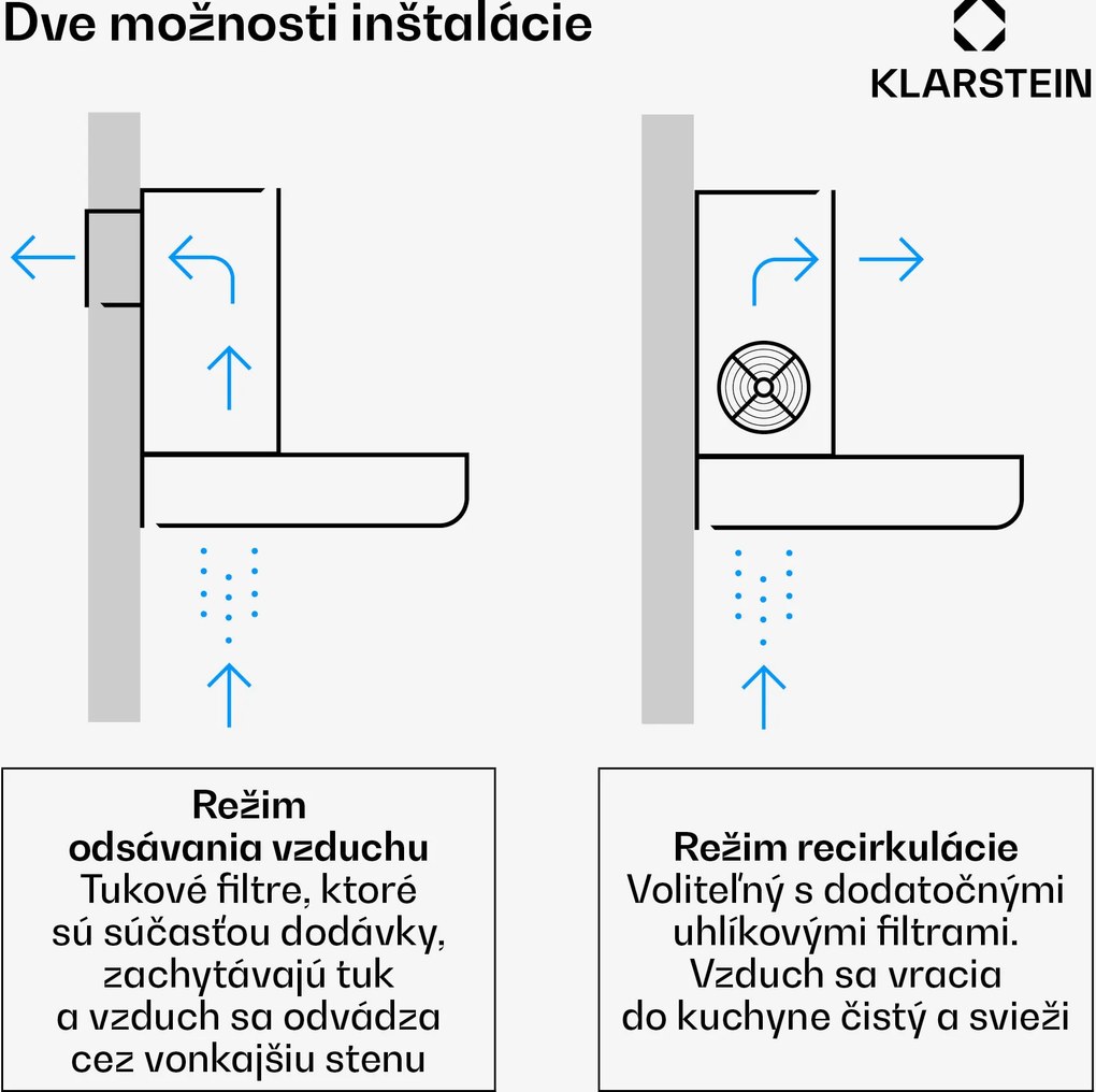 Klarstein Limelight, digestor, 90 cm, nástenný, 640 m³/h, strieborný