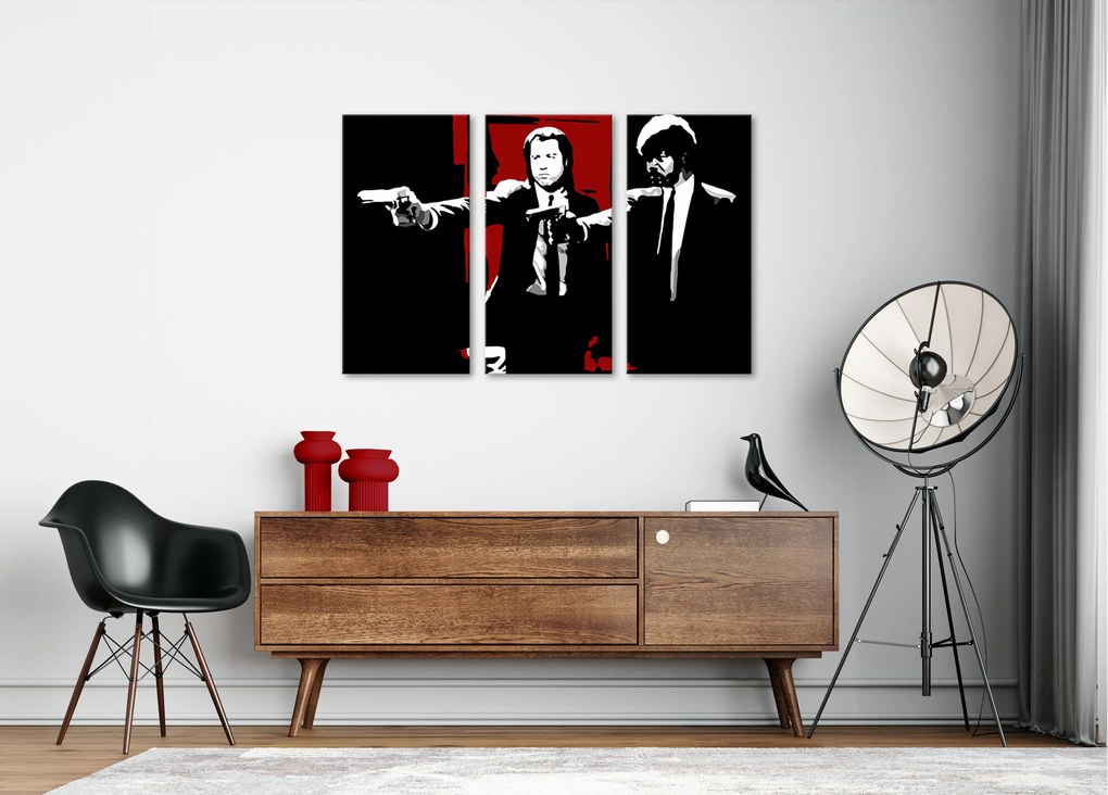 Tlačený POP Art obraz Pulp Fiction 3 dielny pulp5