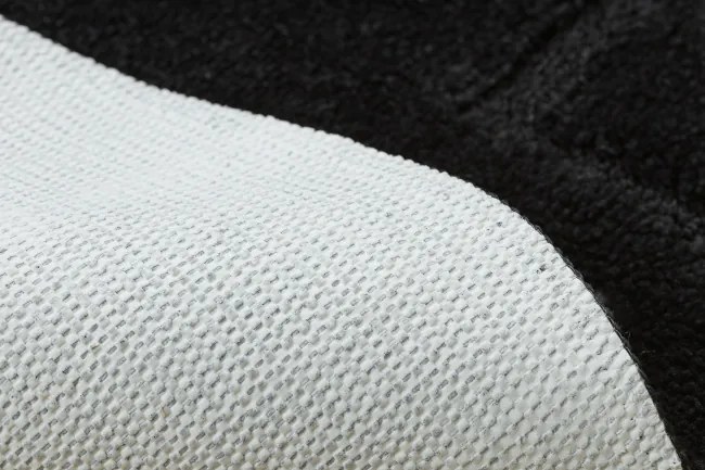 Kúpeľňový koberček SUPREME LINES línie, čierny kruh