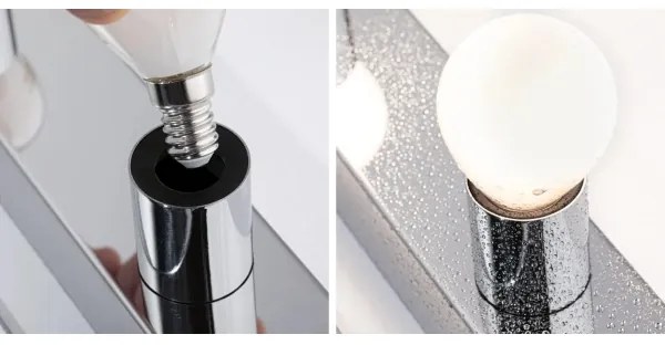 Paulmann 80098 - 4xE14/40W IP44 Kúpeľňové osvetlenie zrkadla REGULA 230V chróm