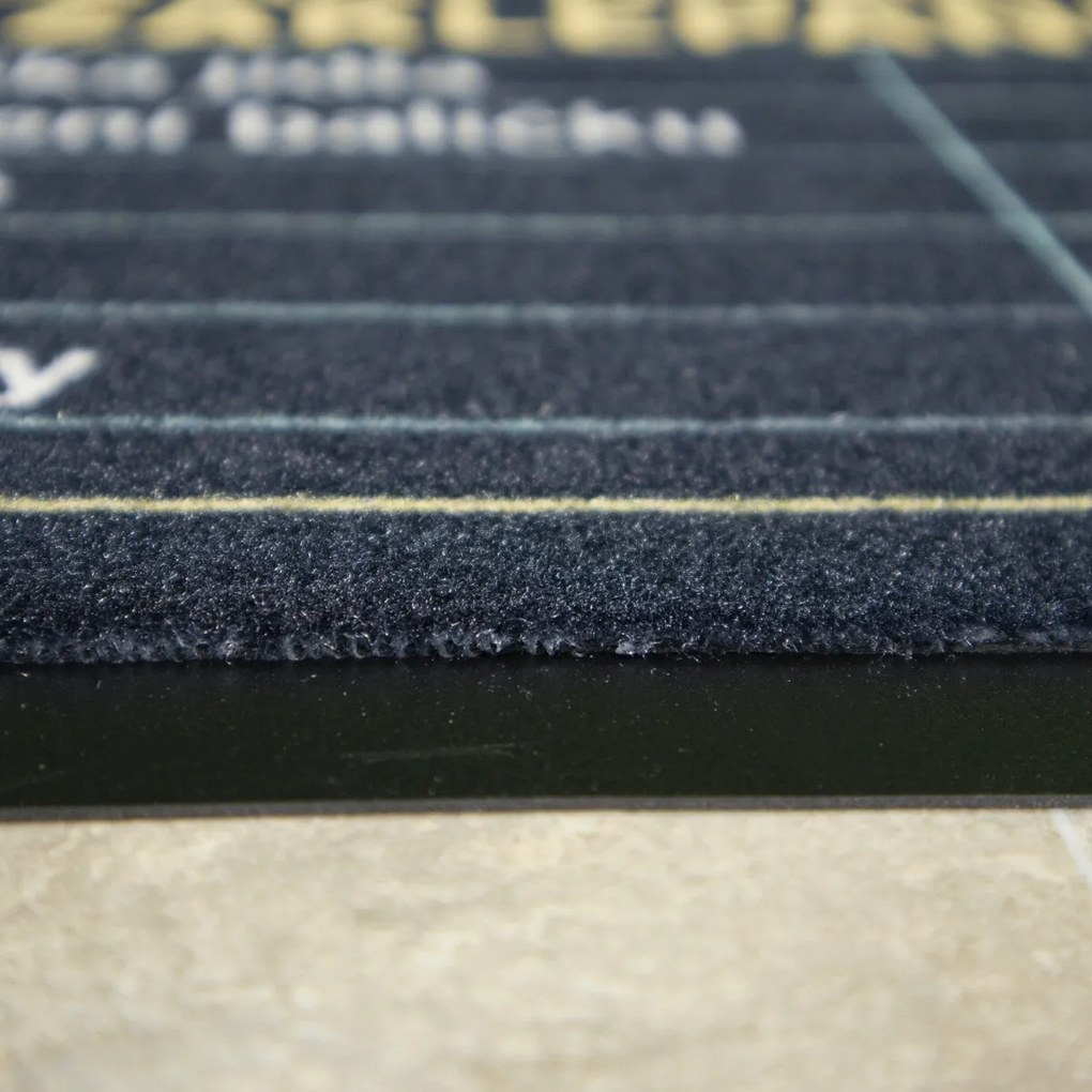 Mercury Flooring, Rohožka Čakacia doba 40x60 cm - na von aj na doma, 40x60, čierna