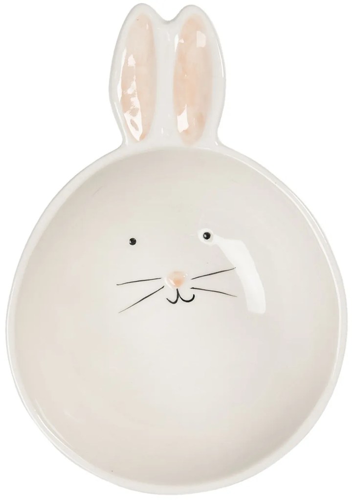 Keramická miska s uškami Králíček - 11 * 27 * 3 cm